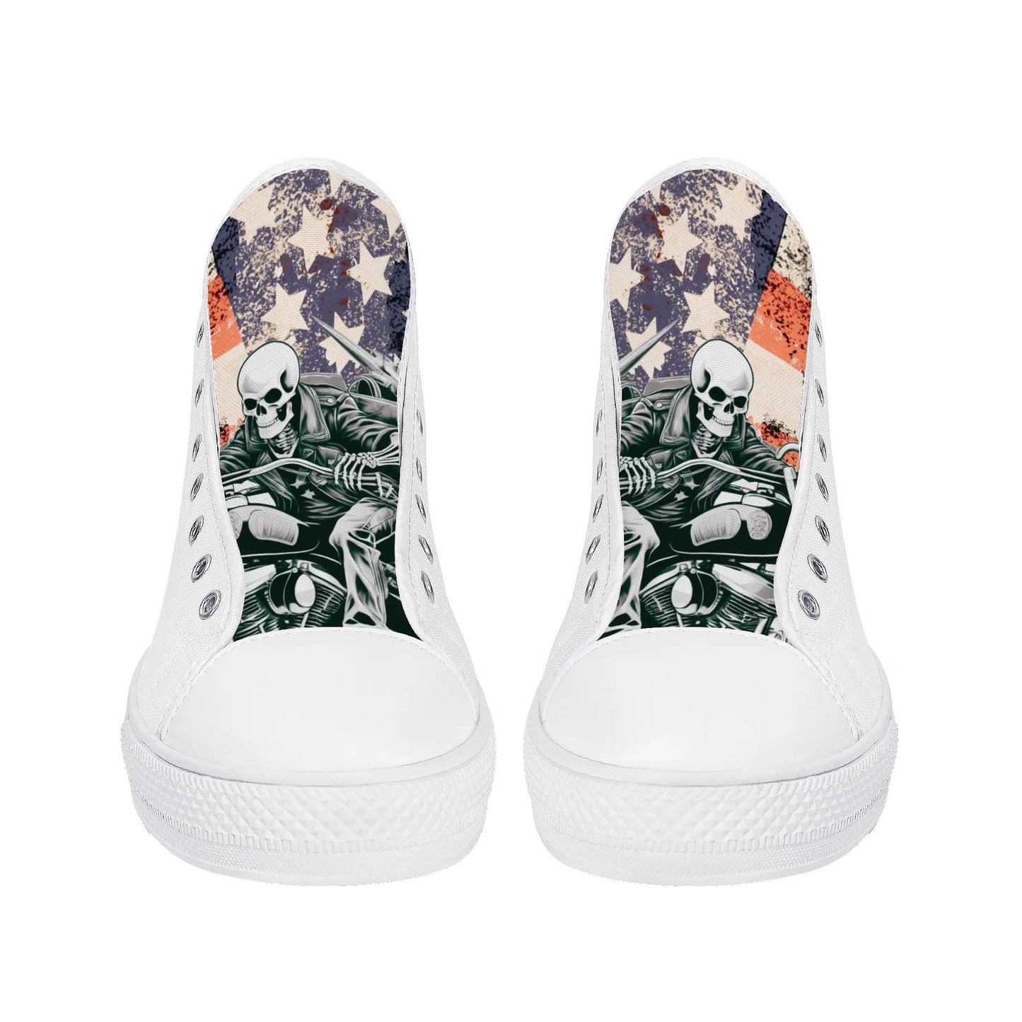 Mens High Top Canvas Shoes - Customized Tongue