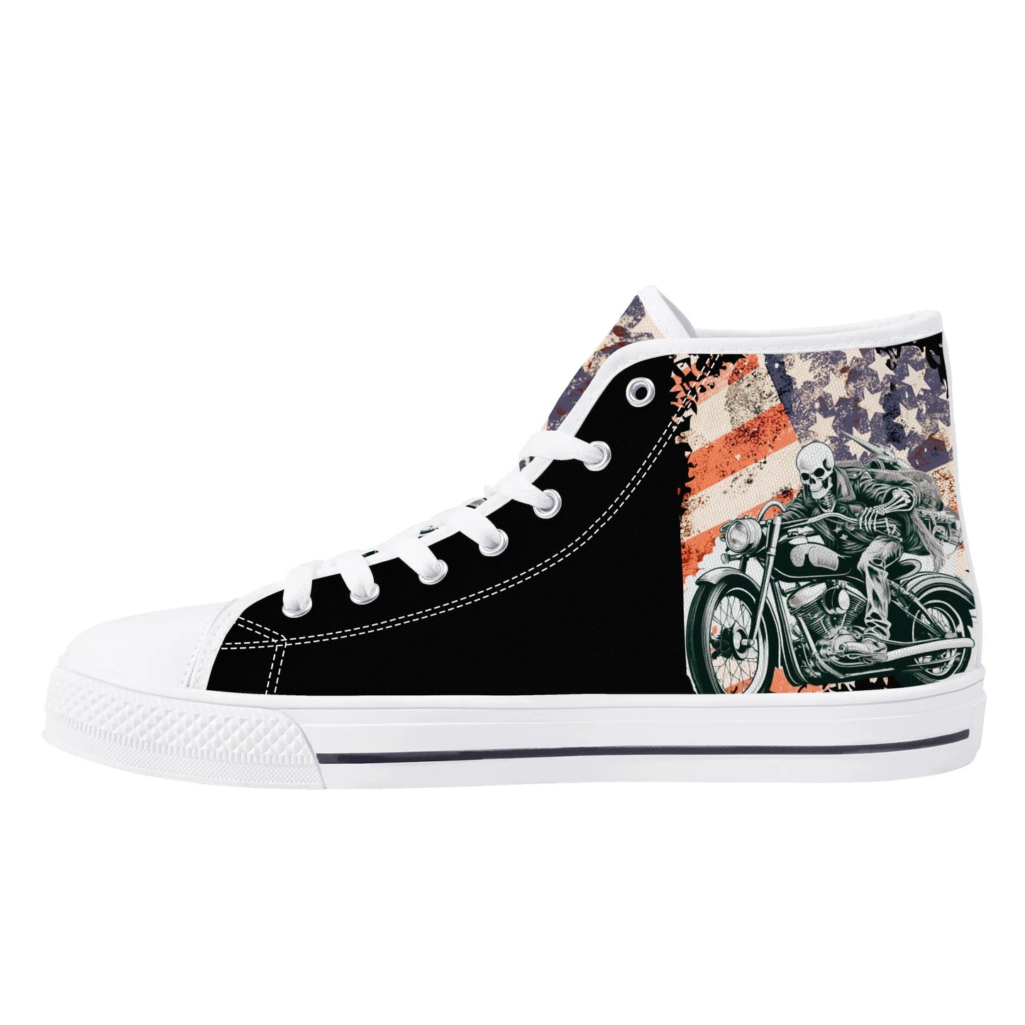 Mens High Top Canvas Shoes - Customized Tongue