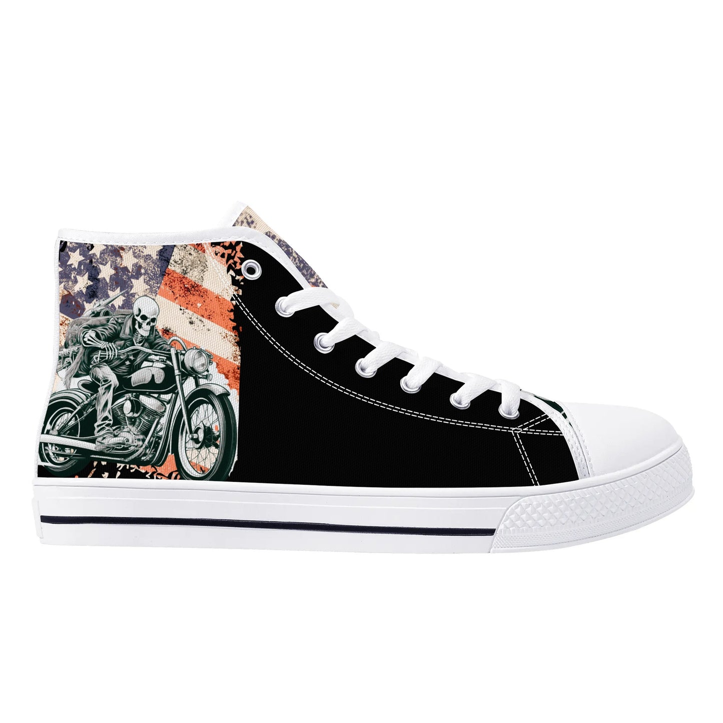 Mens High Top Canvas Shoes - Customized Tongue