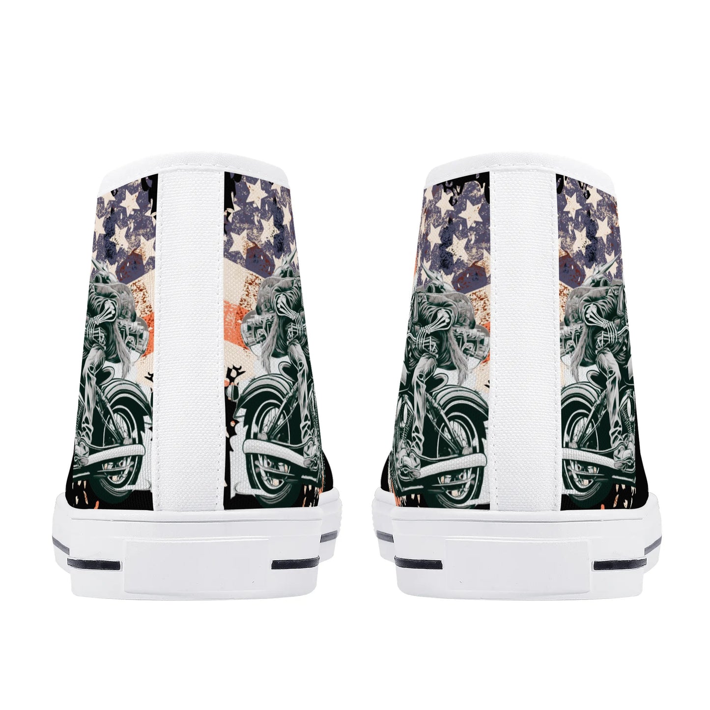 Mens High Top Canvas Shoes - Customized Tongue