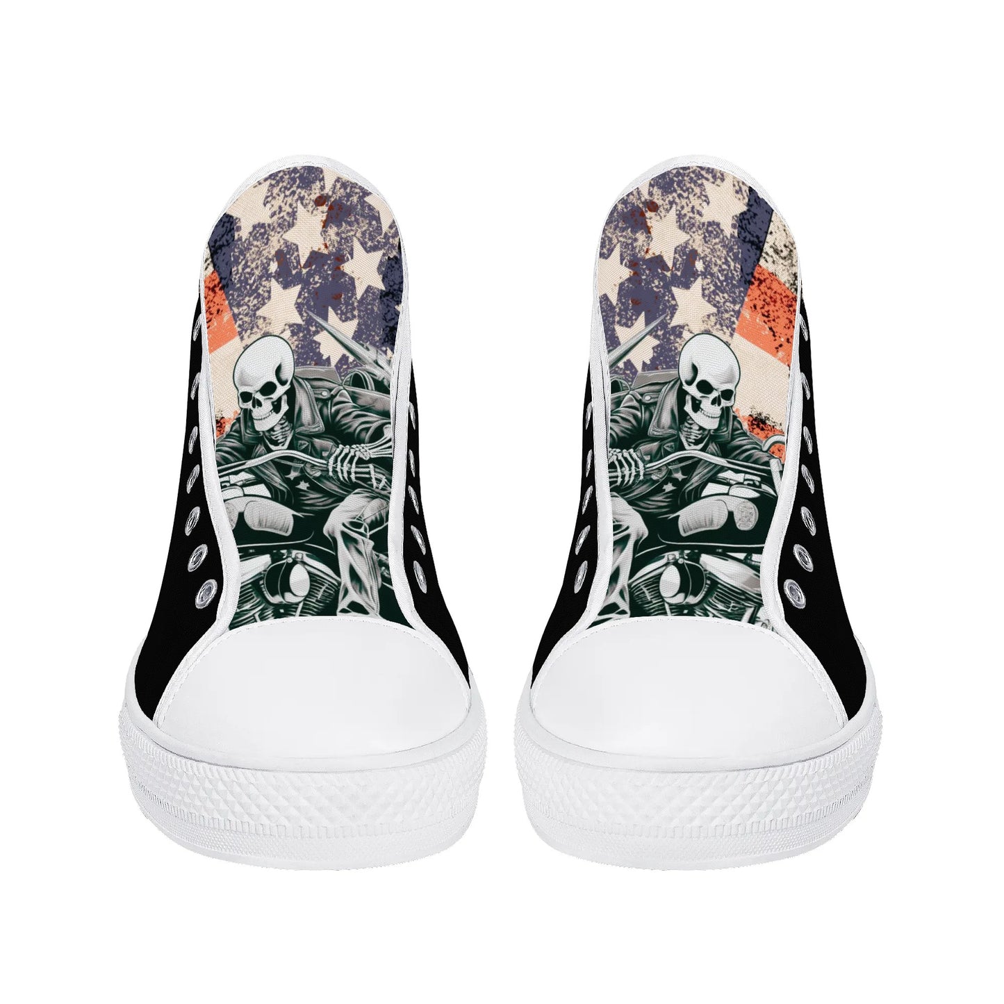 Mens High Top Canvas Shoes - Customized Tongue