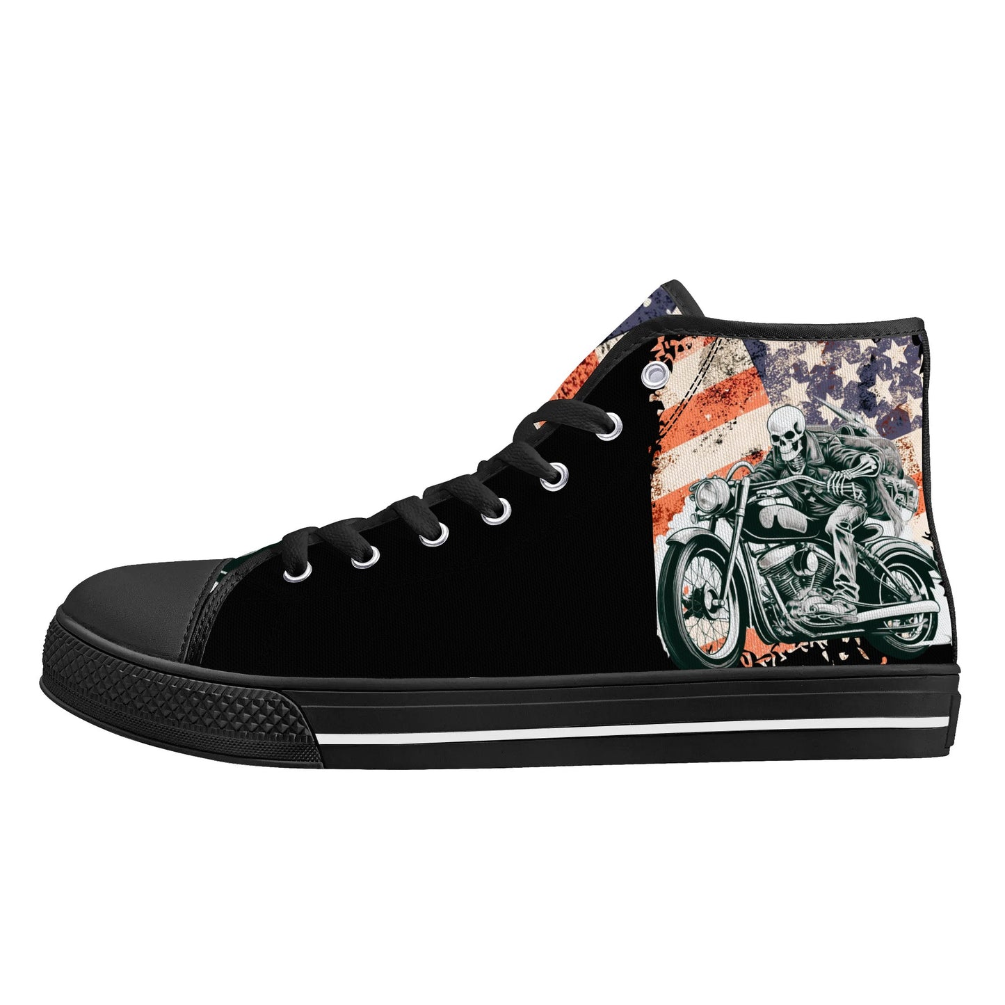 Mens High Top Canvas Shoes - Customized Tongue