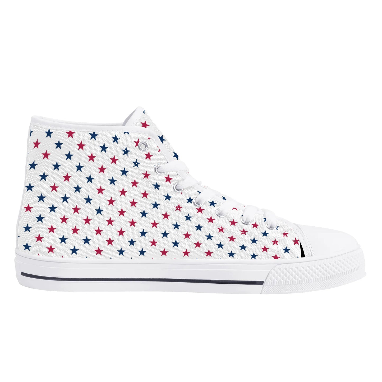 Mens High Top Canvas Shoes - Customized Tongue