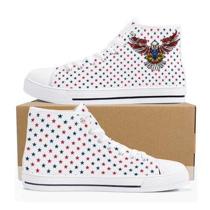 Mens High Top Canvas Shoes - Customized Tongue