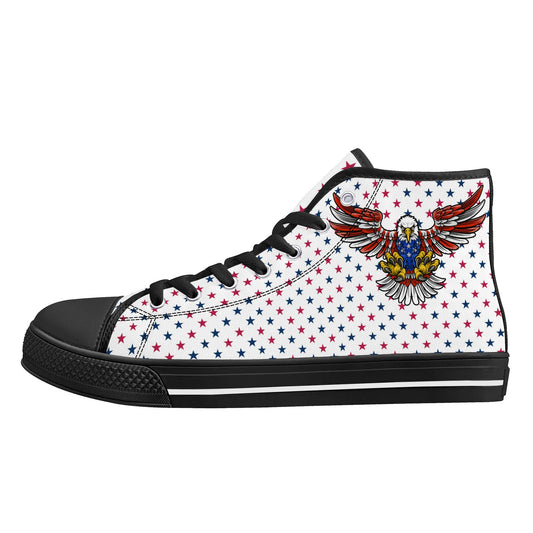 Mens High Top Canvas Shoes - Customized Tongue