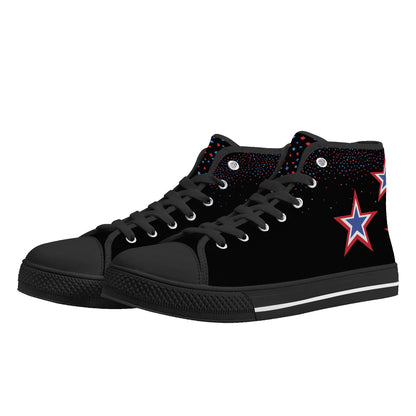 Mens High Top Canvas Shoes - Customized Tongue