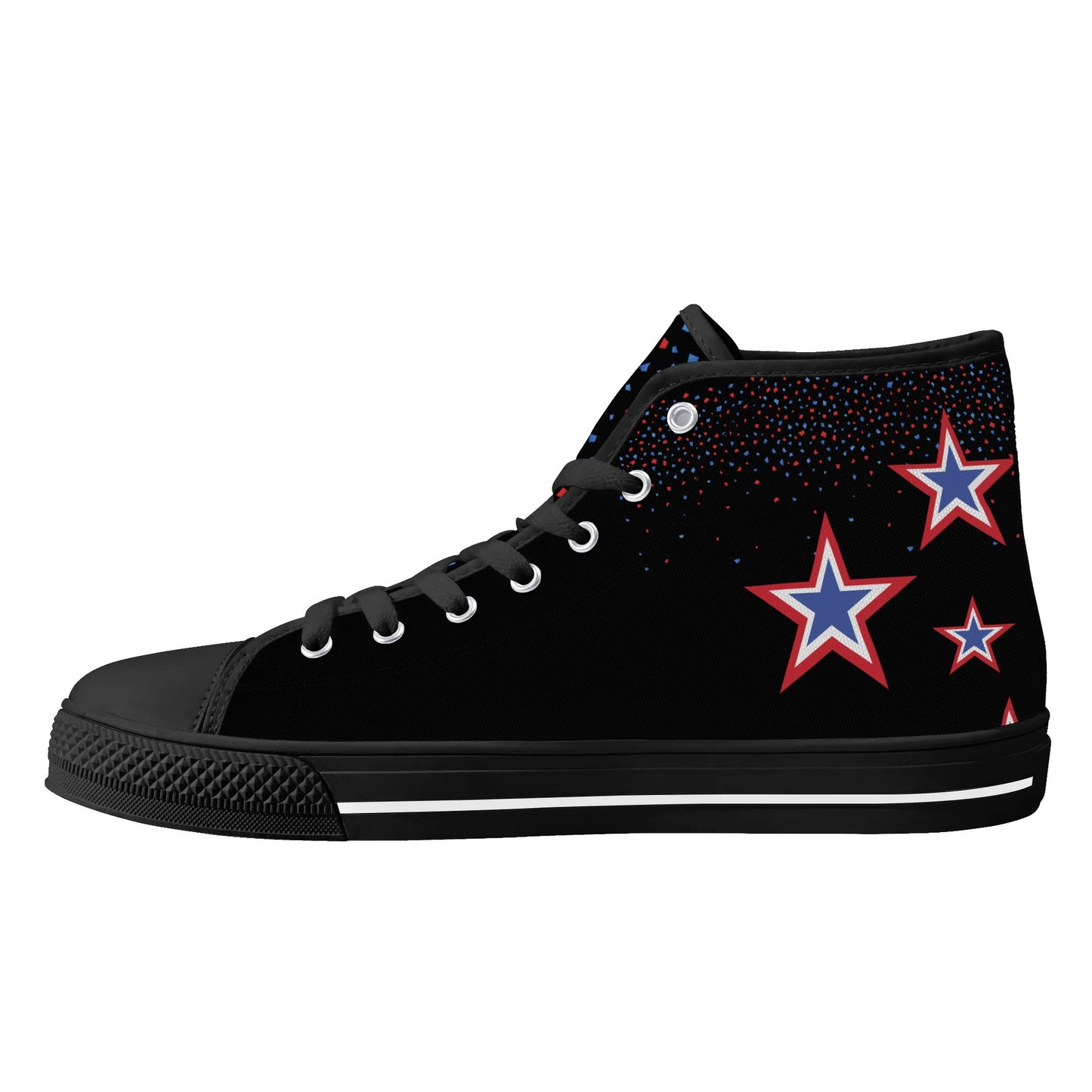 Mens High Top Canvas Shoes - Customized Tongue