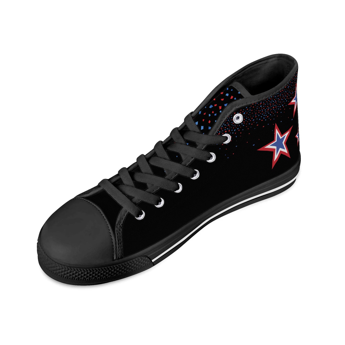 Mens High Top Canvas Shoes - Customized Tongue