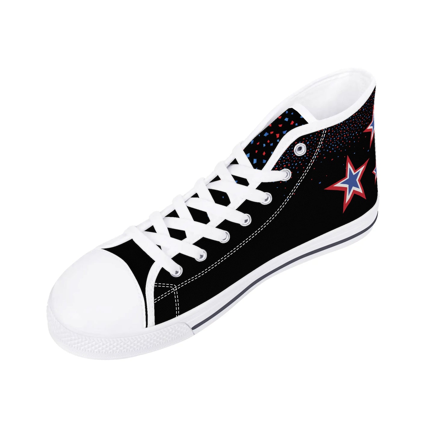 Mens High Top Canvas Shoes - Customized Tongue