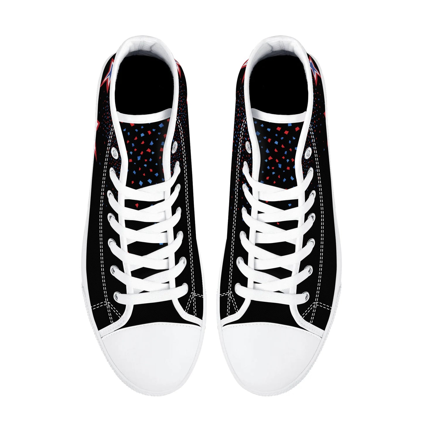 Mens High Top Canvas Shoes - Customized Tongue