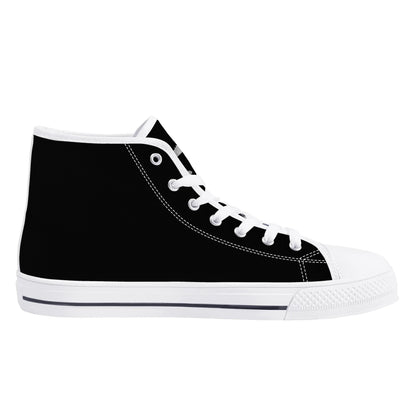 Mens High Top Canvas Shoes - Customized Tongue