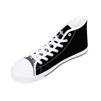 Mens High Top Canvas Shoes - Customized Tongue