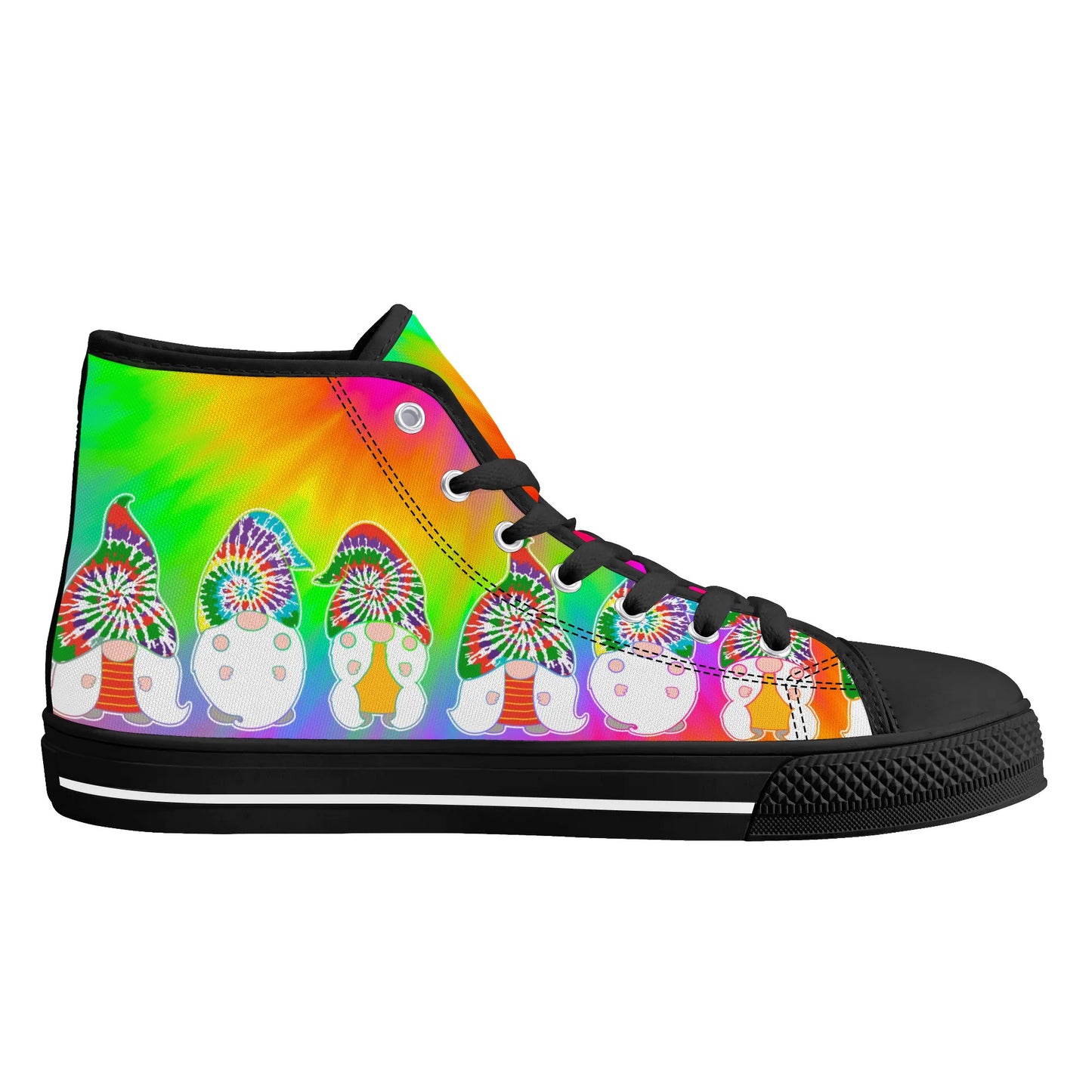 Mens High Top Canvas Shoes - Customized Tongue