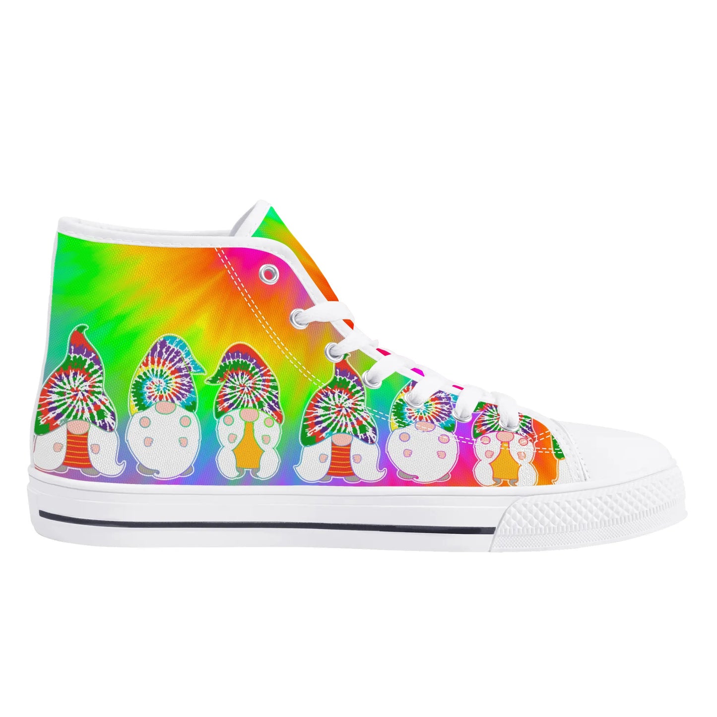 Mens High Top Canvas Shoes - Customized Tongue