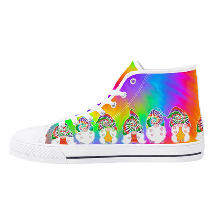 Mens High Top Canvas Shoes - Customized Tongue