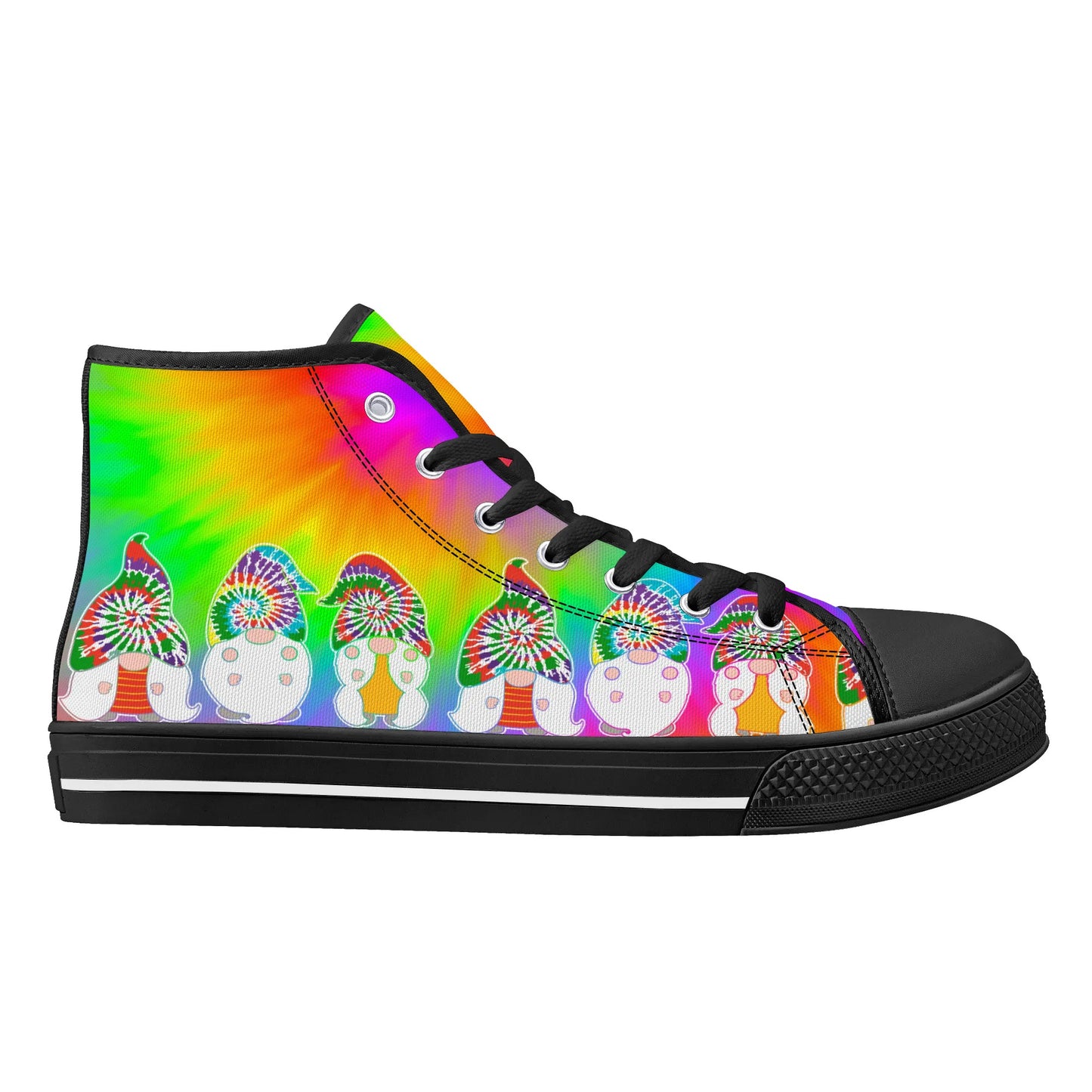 Mens High Top Canvas Shoes - Customized Tongue