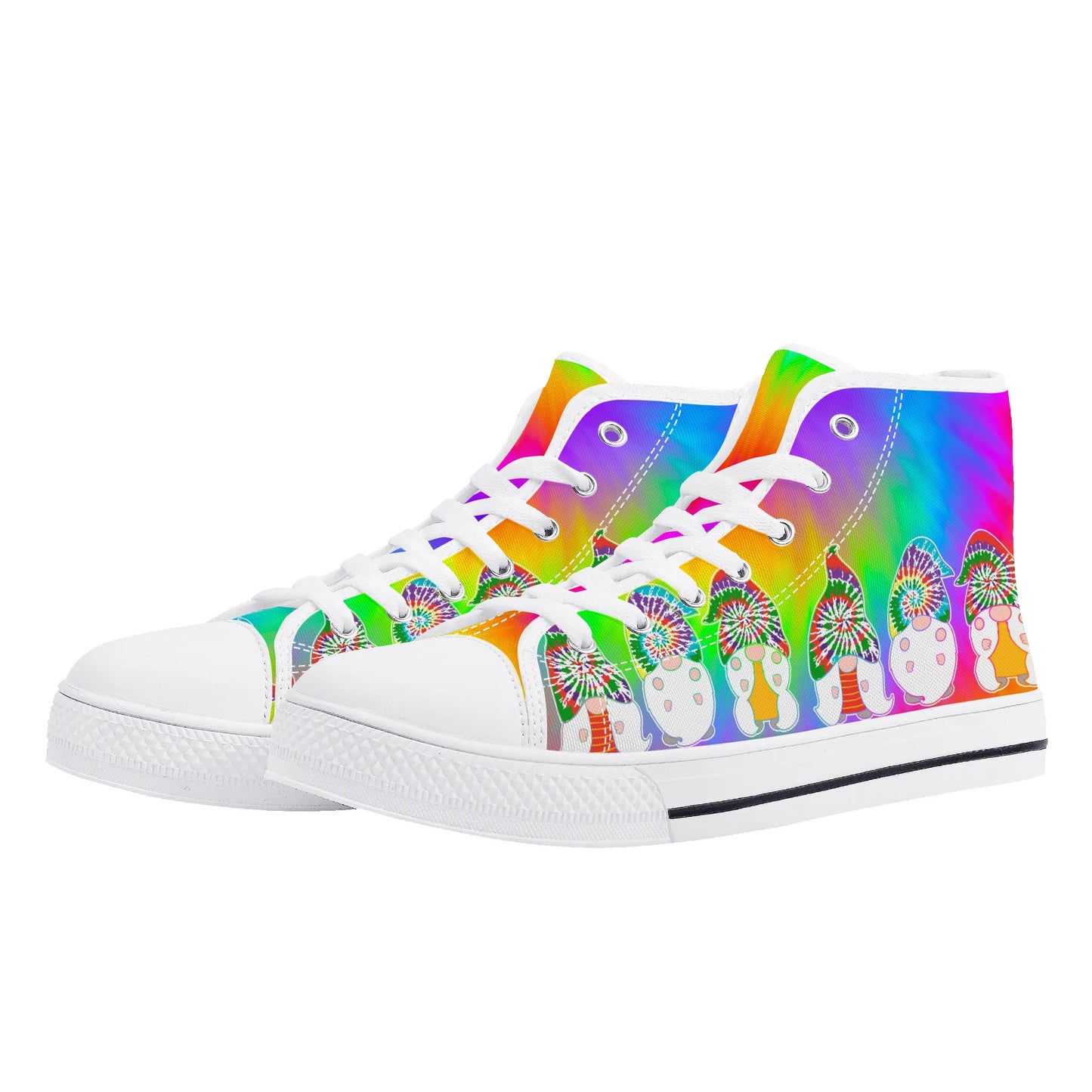 Mens High Top Canvas Shoes - Customized Tongue