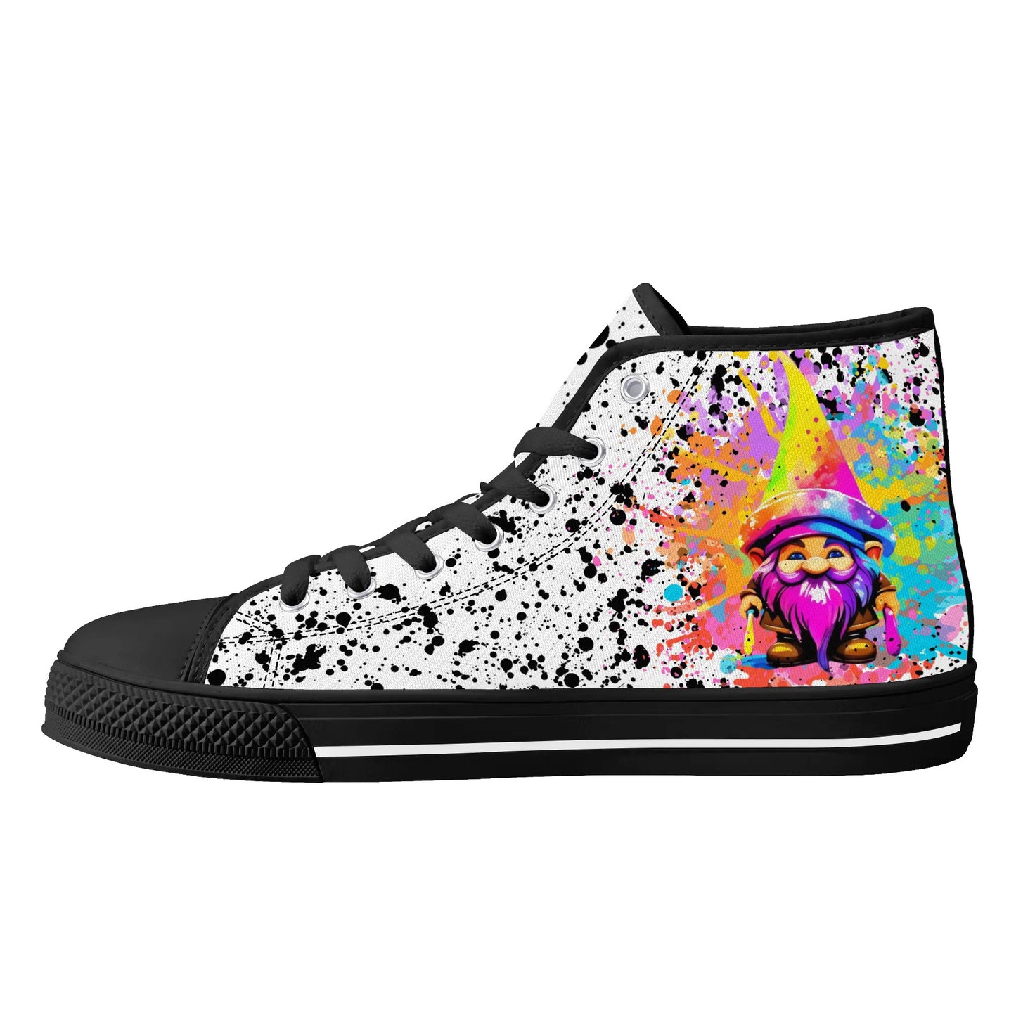 Mens High Top Canvas Shoes - Customized Tongue