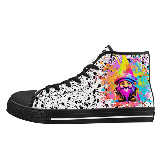 Mens High Top Canvas Shoes - Customized Tongue