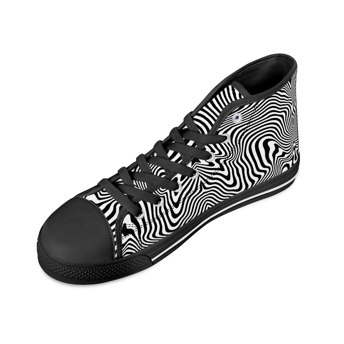 Mens High Top Canvas Shoes - Customized Tongue