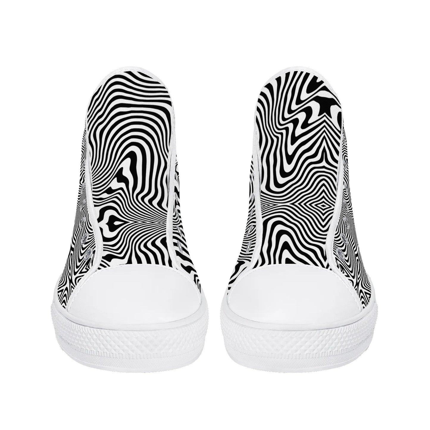 Mens High Top Canvas Shoes - Customized Tongue