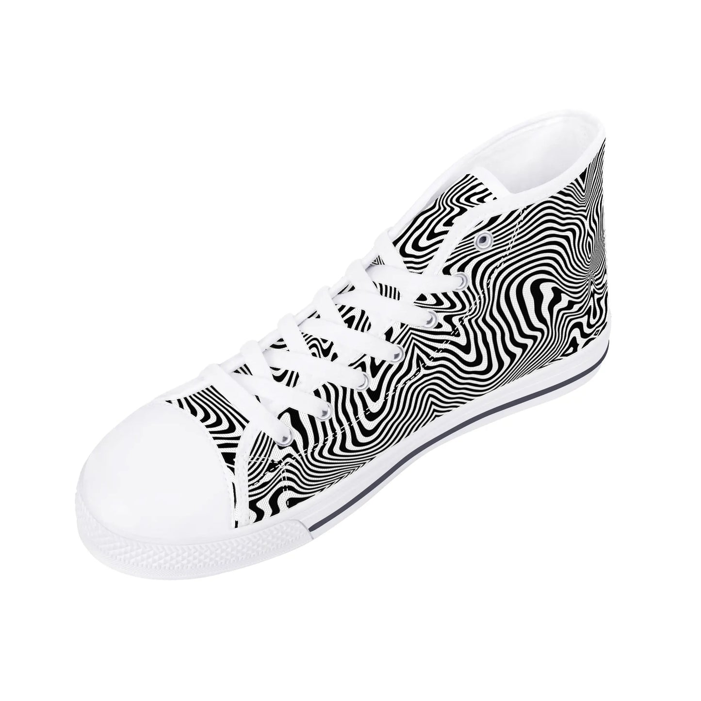 Mens High Top Canvas Shoes - Customized Tongue