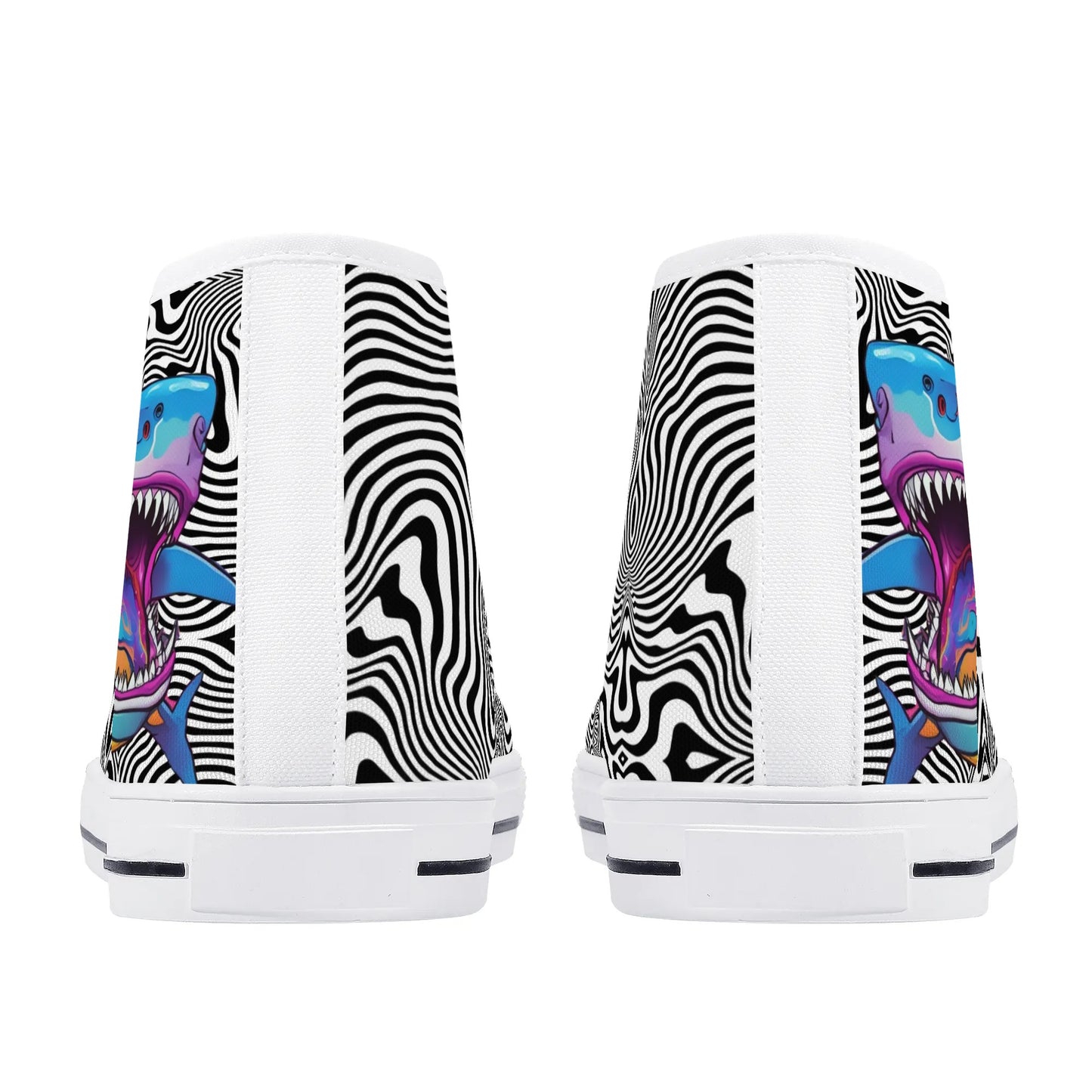 Mens High Top Canvas Shoes - Customized Tongue