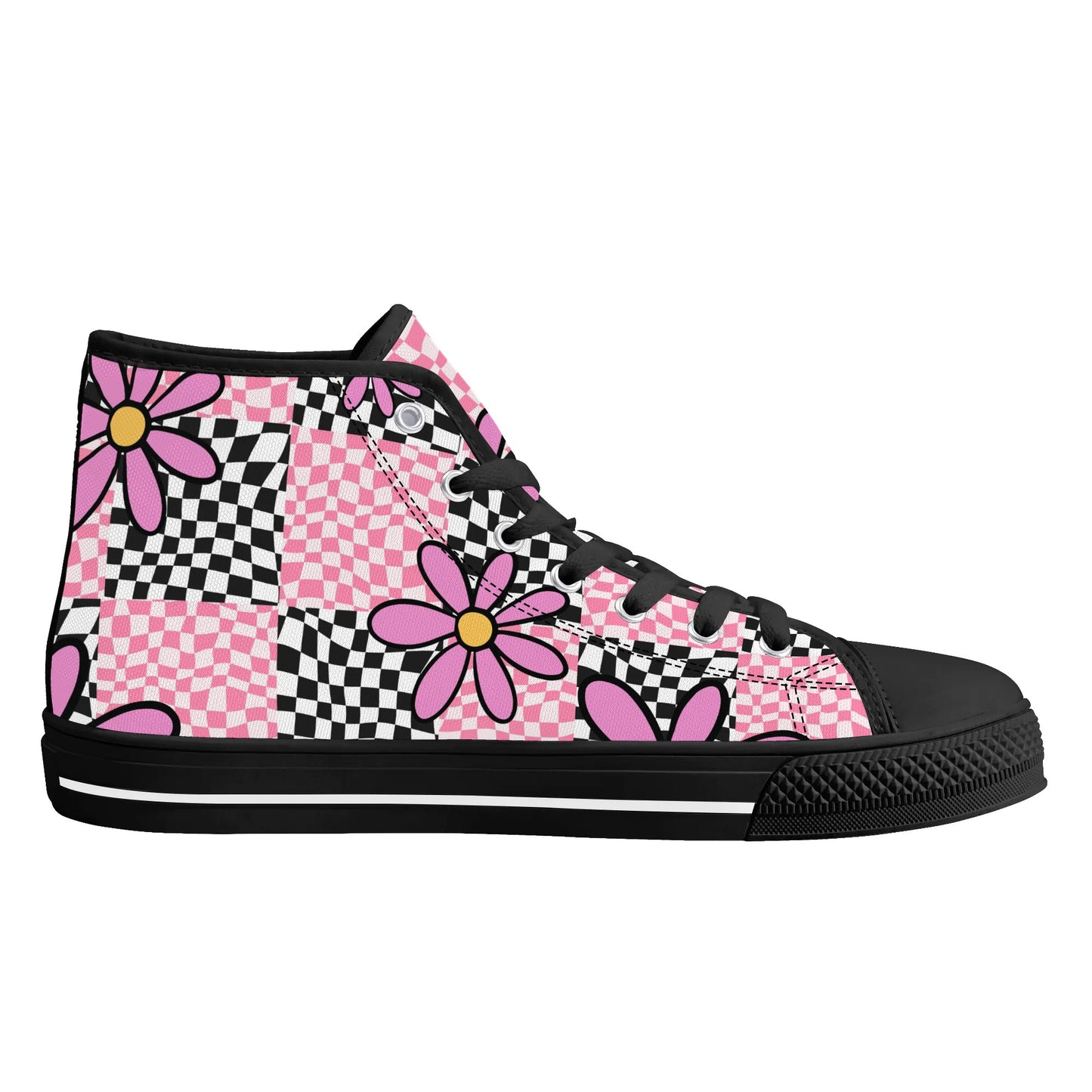 Mens High Top Canvas Shoes - Customized Tongue