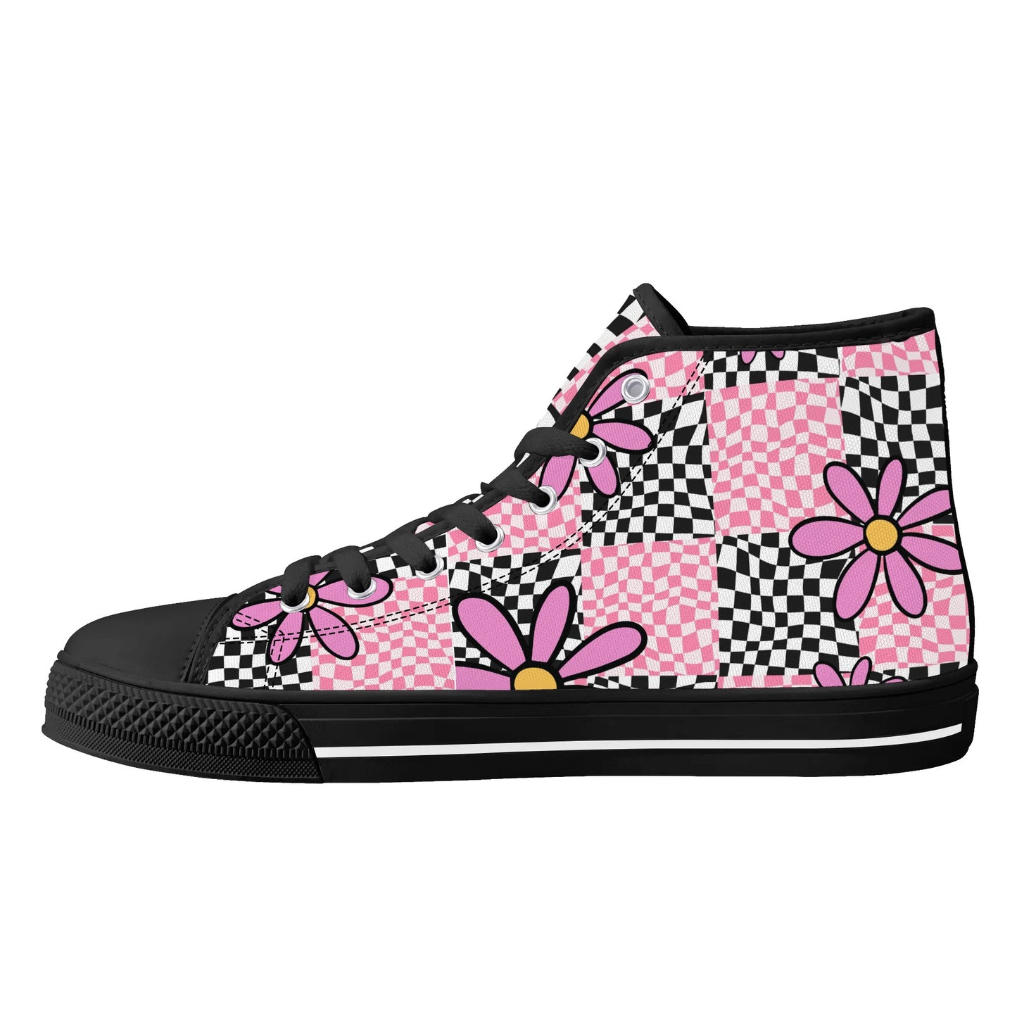 Mens High Top Canvas Shoes - Customized Tongue