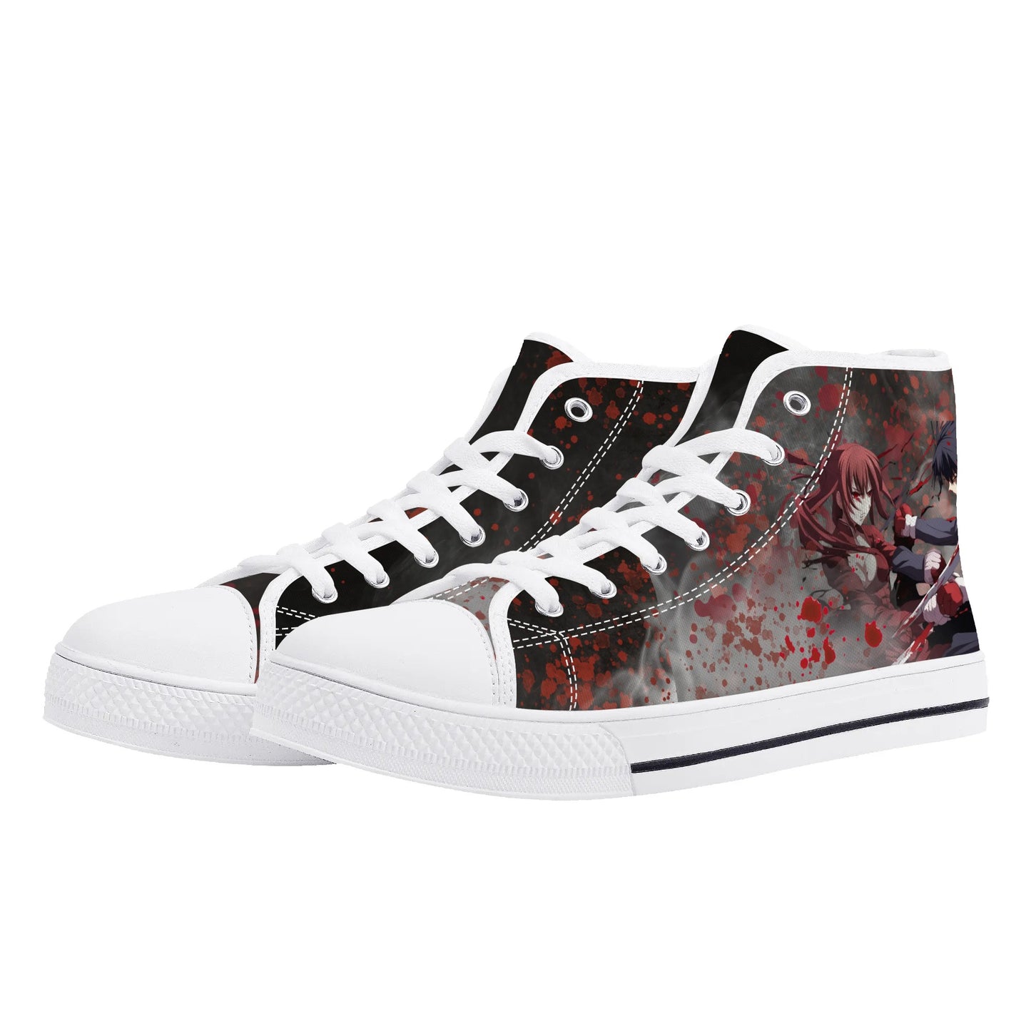 Anime Fights - Mens High Top Canvas Shoes