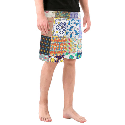 Patches - Men's All Over Print Swim Trunks