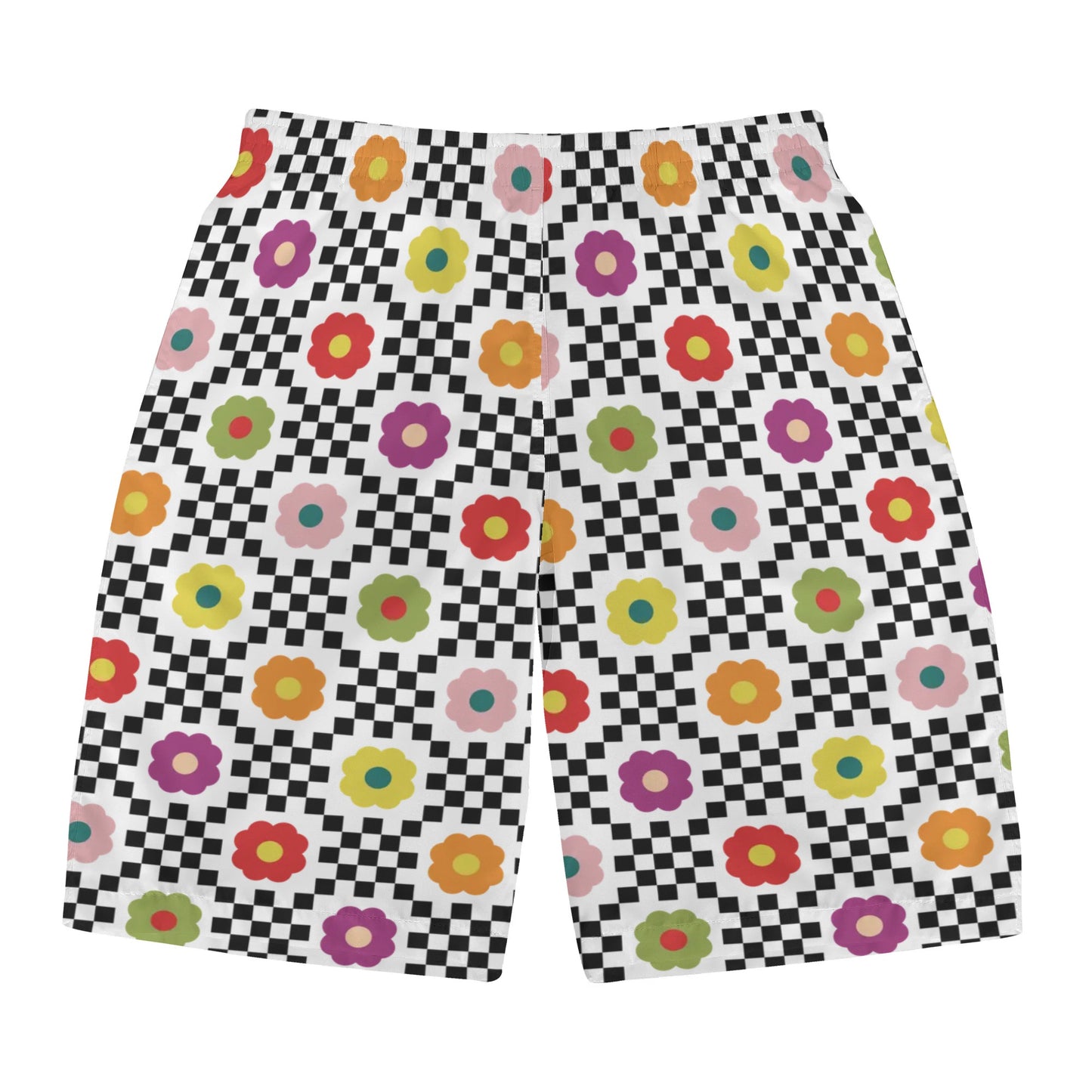 Modge Podge Floral - Mens All Over Print Swim Trunks