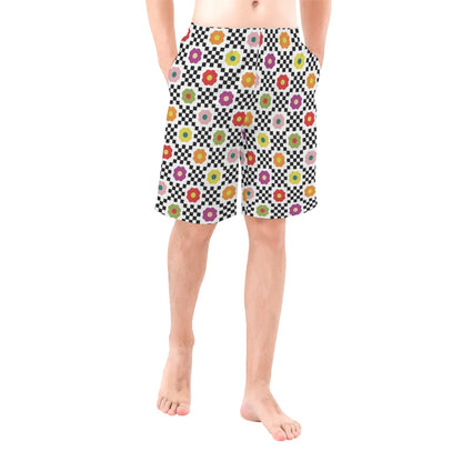 Modge Podge Floral - Mens All Over Print Swim Trunks