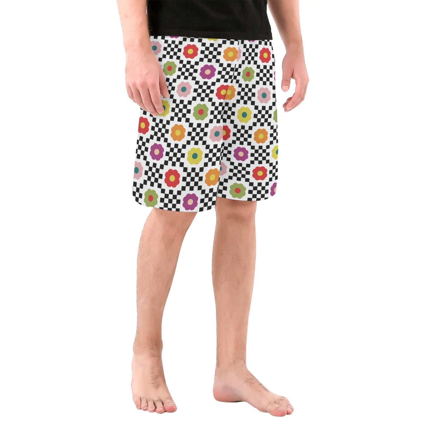 Modge Podge Floral - Mens All Over Print Swim Trunks