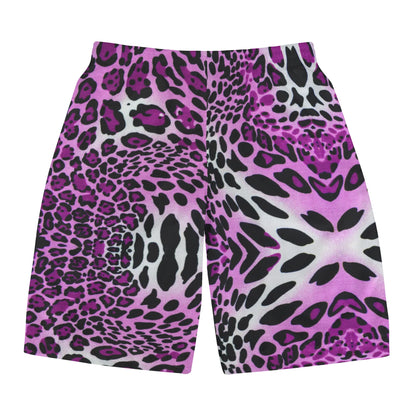 Purple Leopard - Men's All Over Print Swim Trunks