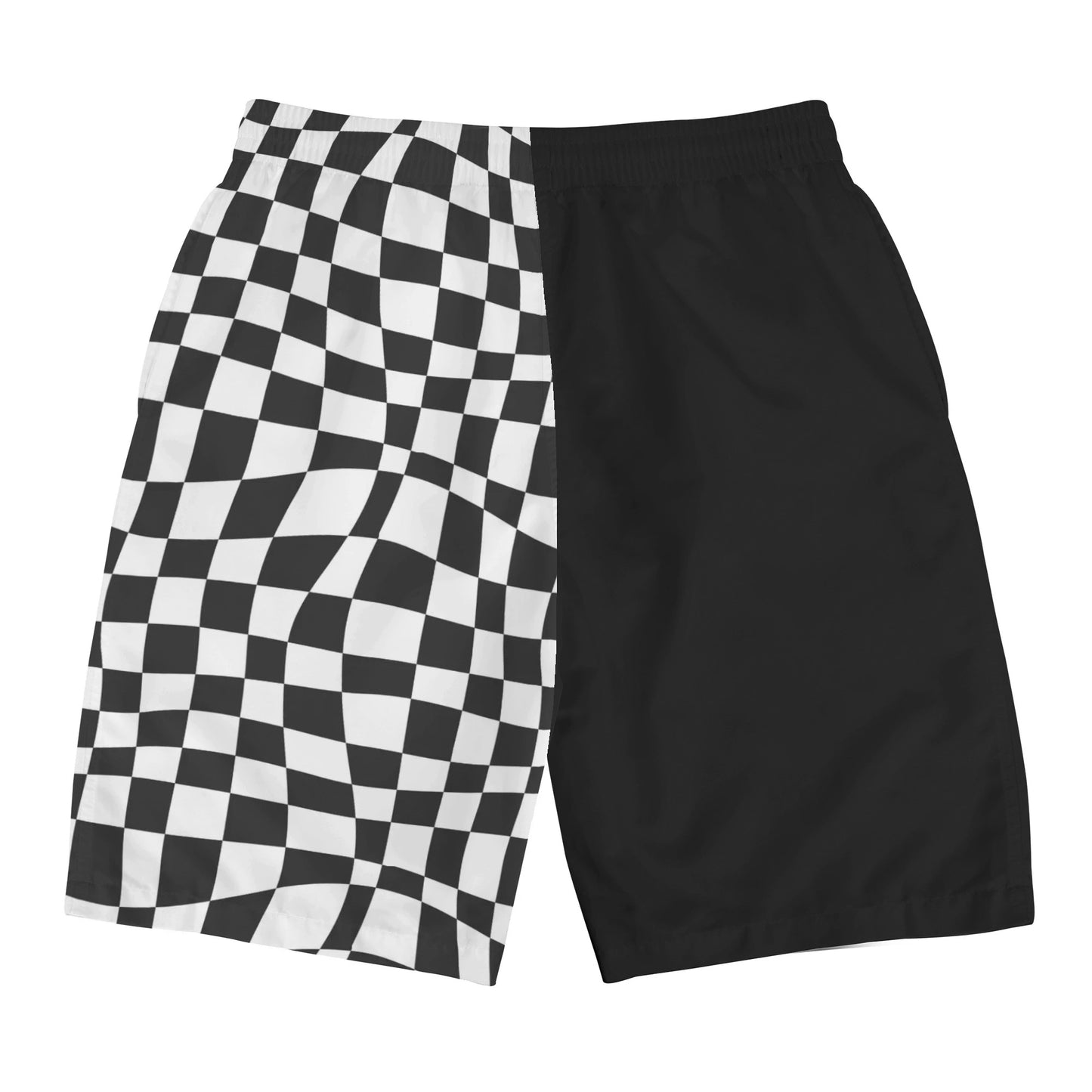 "Can't Decide" in Black - Men's All Over Print Swim Trunks