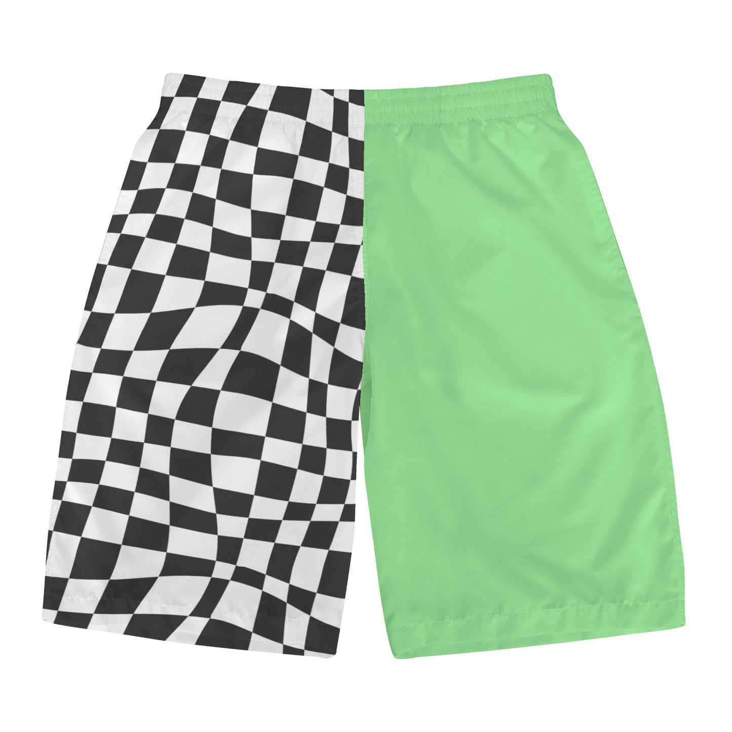 "Can't Decide" in Green Men's All Over Print Swim Trunks