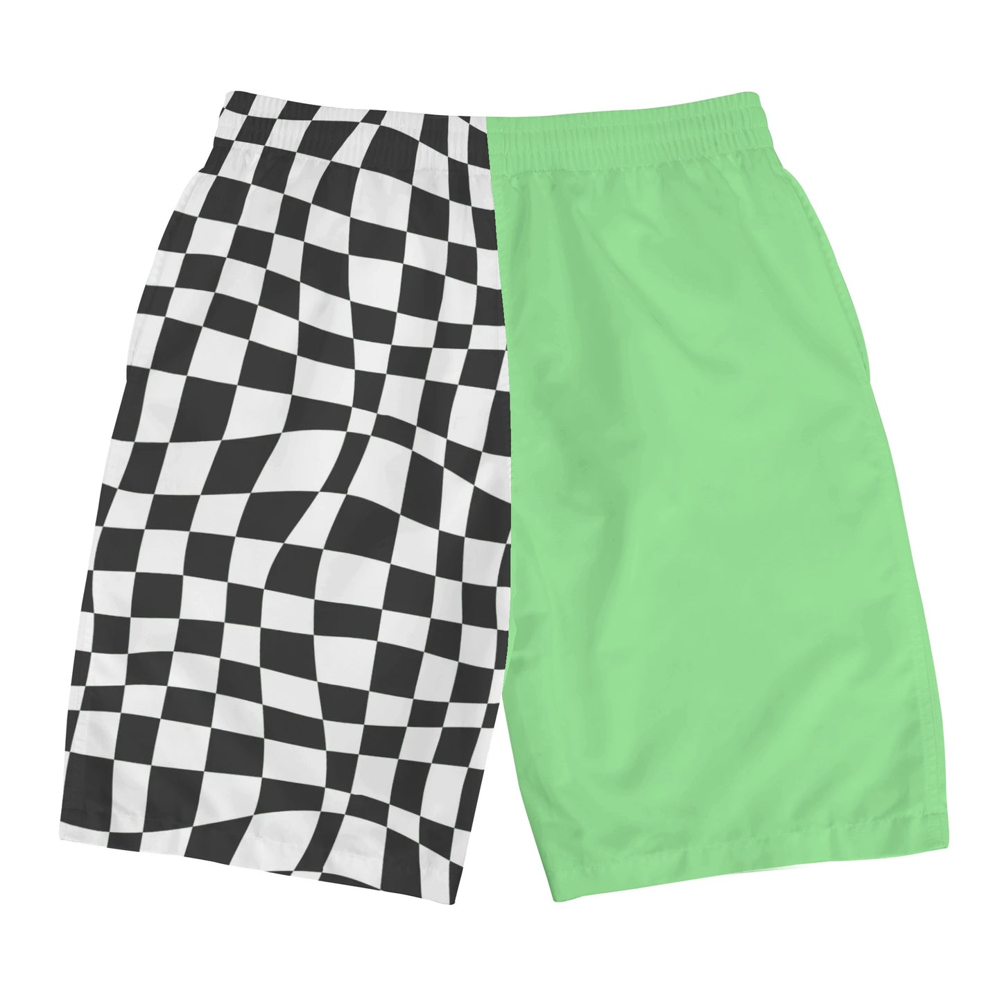 "Can't Decide" in Green Men's All Over Print Swim Trunks