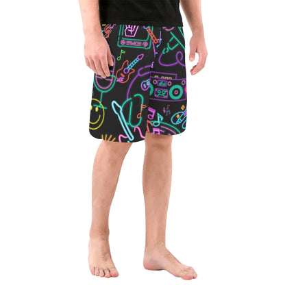 Neon Signs and Music - Men's All Over Print Swim Trunks