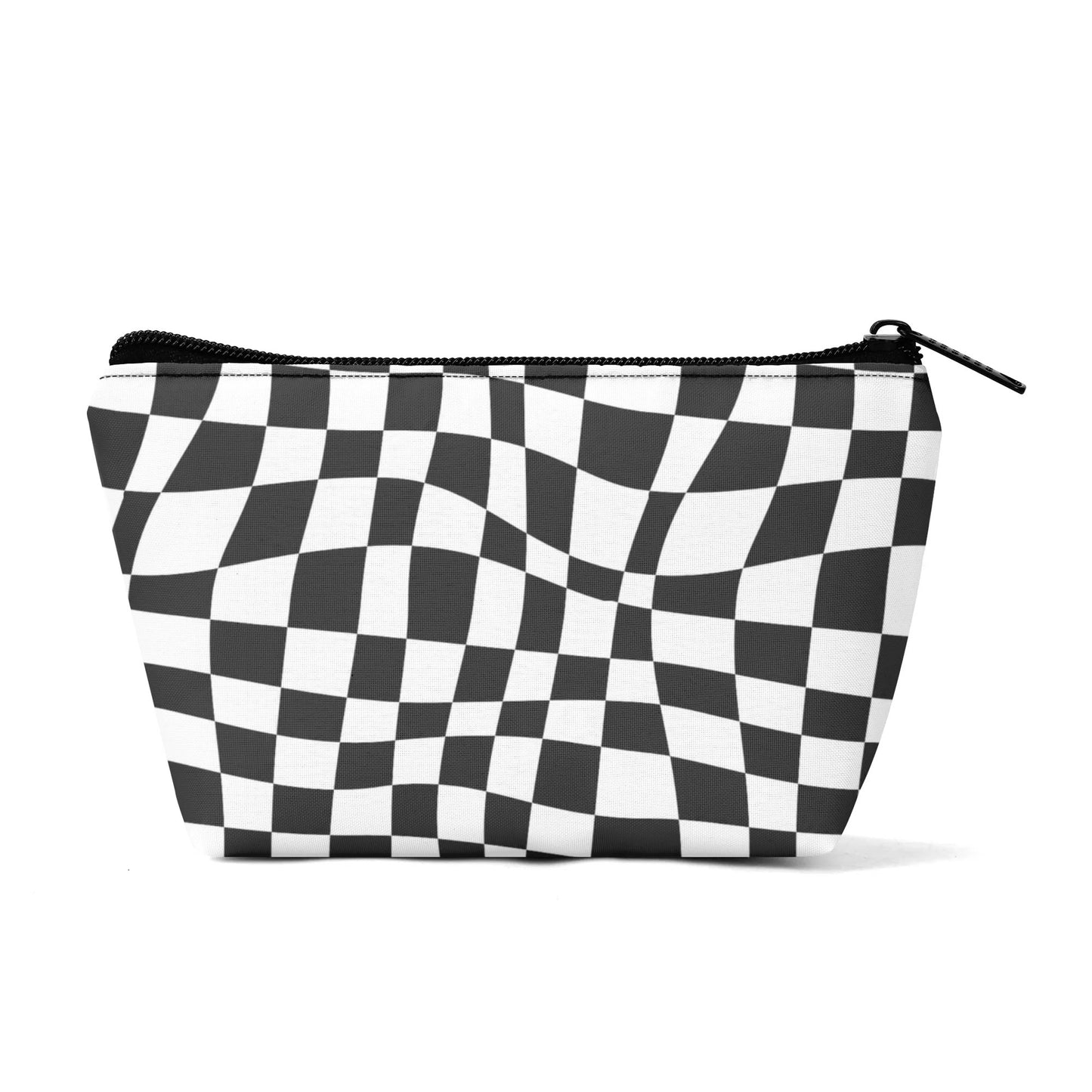 Black and White Racer Check - Make-up Bag