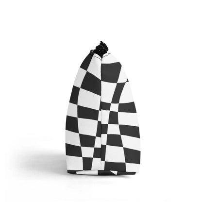 Black and White Racer Check - Make-up Bag