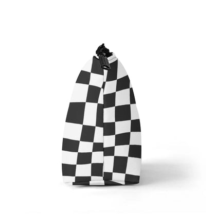 Black and White Racer Check - Make-up Bag