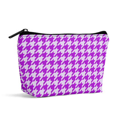 Purple Argyle Print Make-up Bag