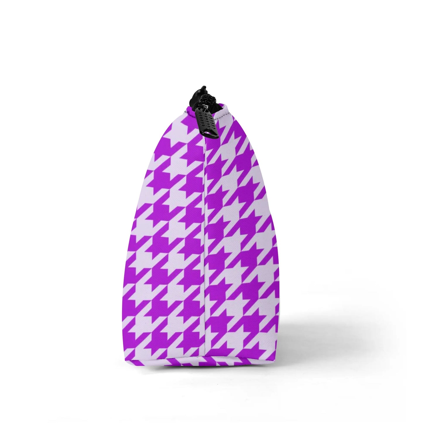 Purple Argyle Print Make-up Bag