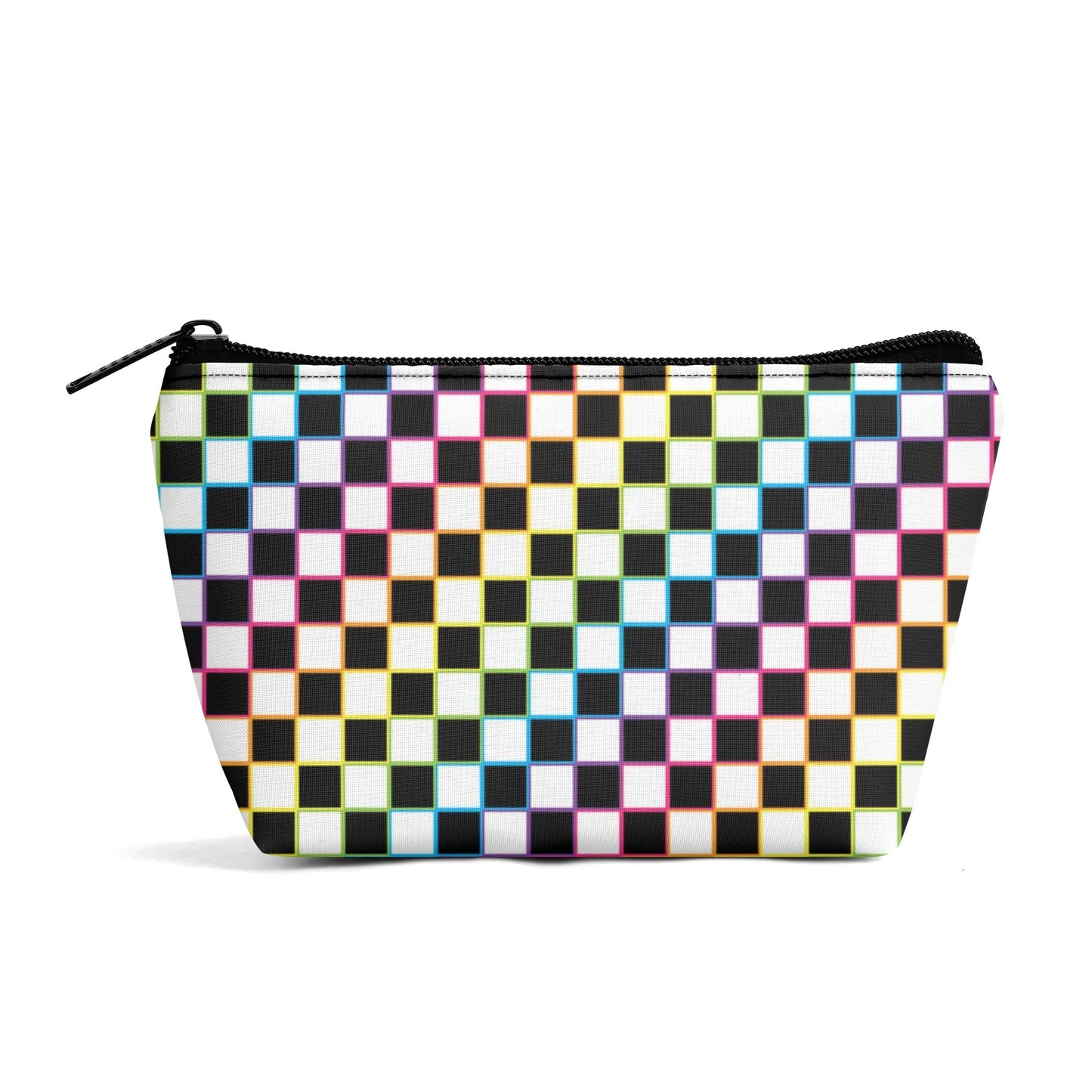 Rainbow Checker Make-up Bag