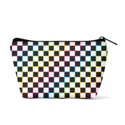 Rainbow Checker Make-up Bag