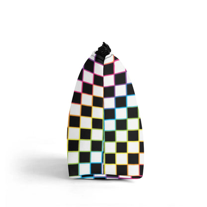 Rainbow Checker Make-up Bag