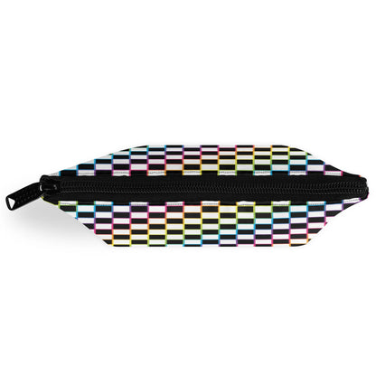 Rainbow Checker Make-up Bag