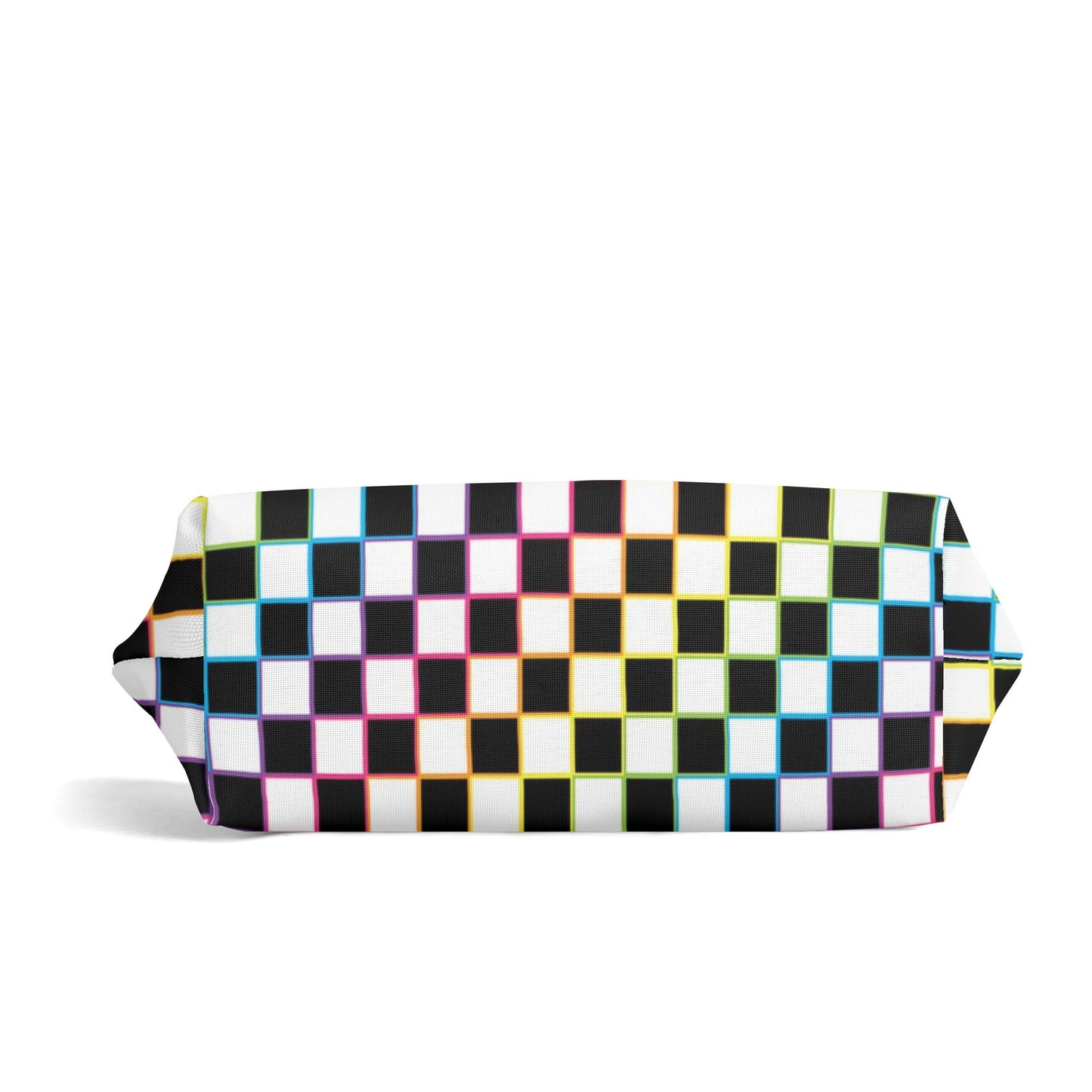 Rainbow Checker Make-up Bag