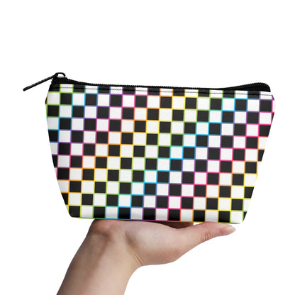 Rainbow Checker Make-up Bag